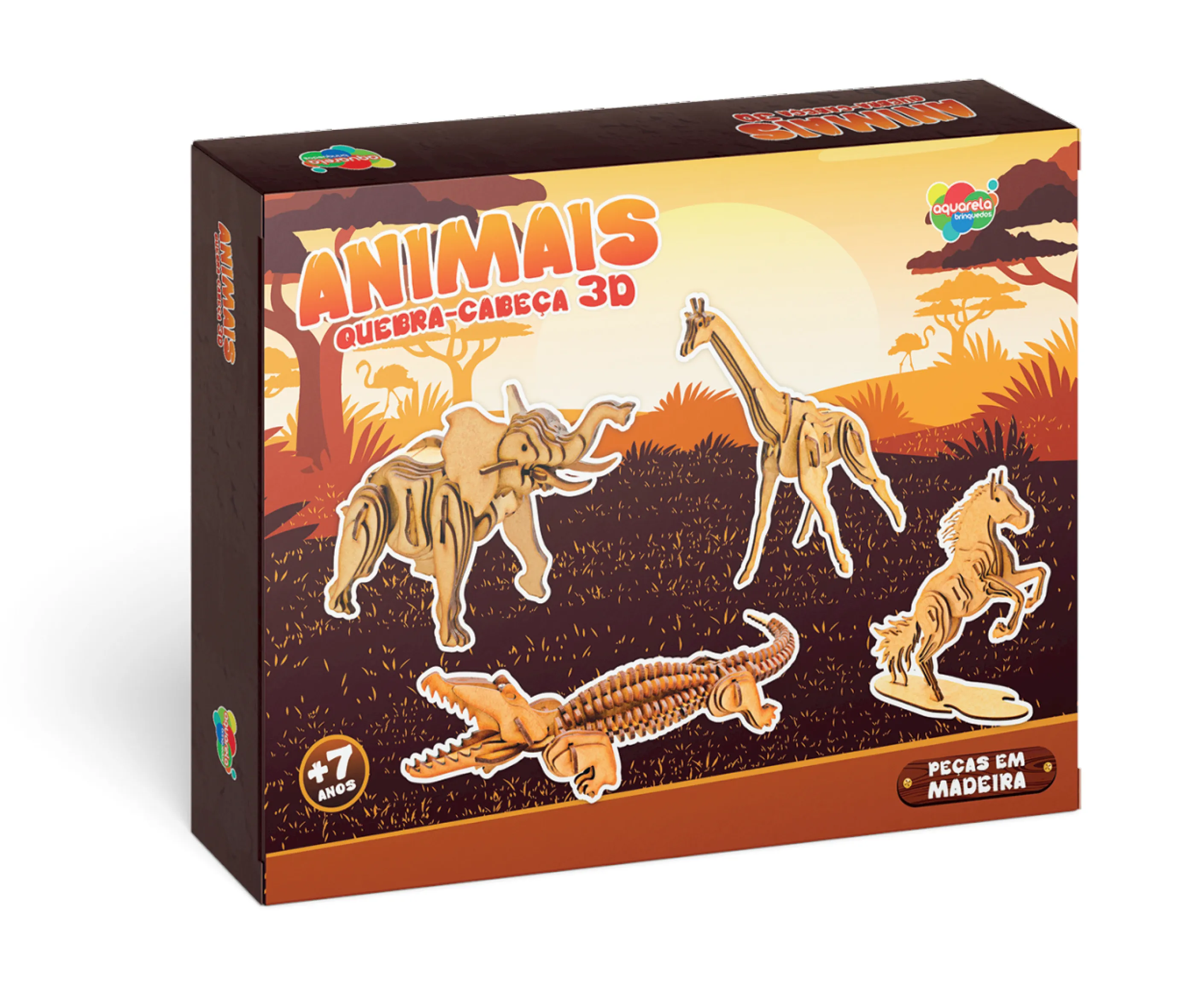 Animais - Quebra-Cabeça 3D